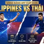 Ảnh bìa nhận định trận đấu Philippines vs Thái Lan vòng bảng AFF Cup 2026, xem trực tiếp trên Xoilac TV.
