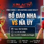 Ảnh bìa nhận định, soi kèo trận đấu Bồ Đào Nha vs Na Uy lúc 01h45 ngày 5/10 tại UEFA Nations League 2026/27 trên hệ thống Xoilac TV.